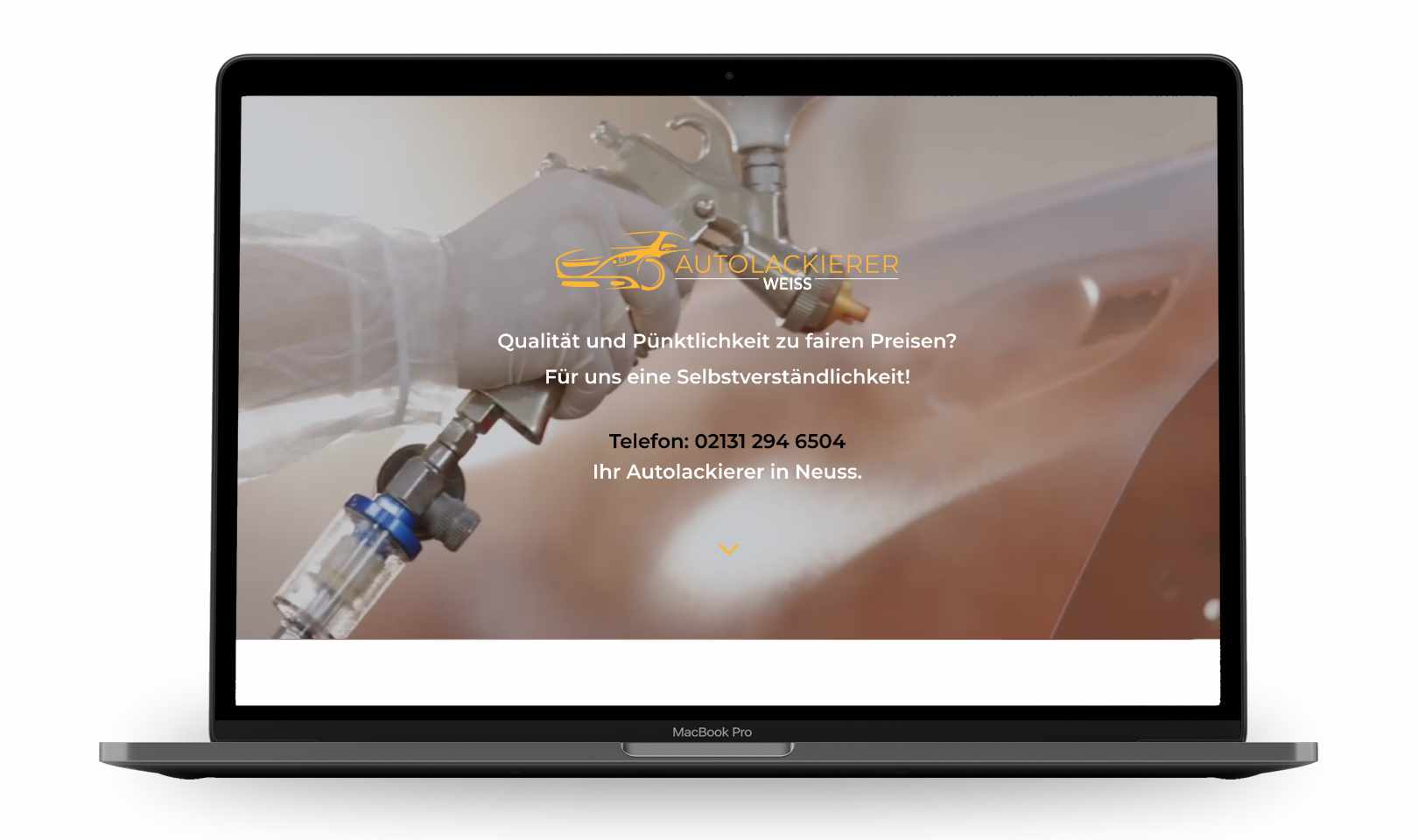 Webdesign für Service - Autolackierer Weiss in Neuss