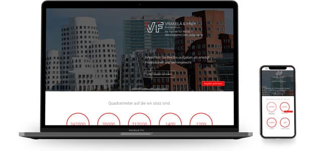 Webdesign Beispiele für Architektur | Immobilien: Vrakela & Frey made by eyelikeit – visual solutions