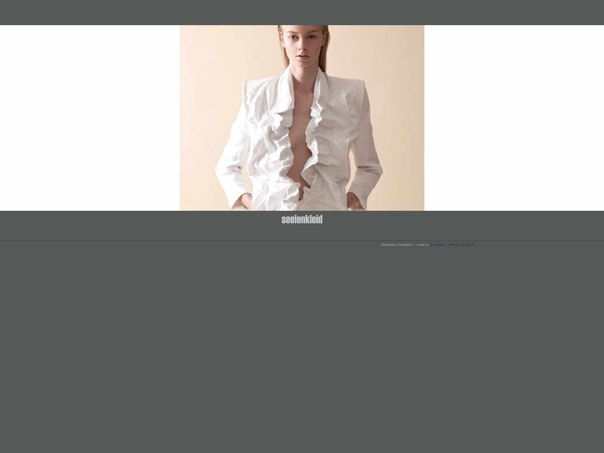 Webdesign Beispiel für Fashion - seelenkleid by Ella Haberlach